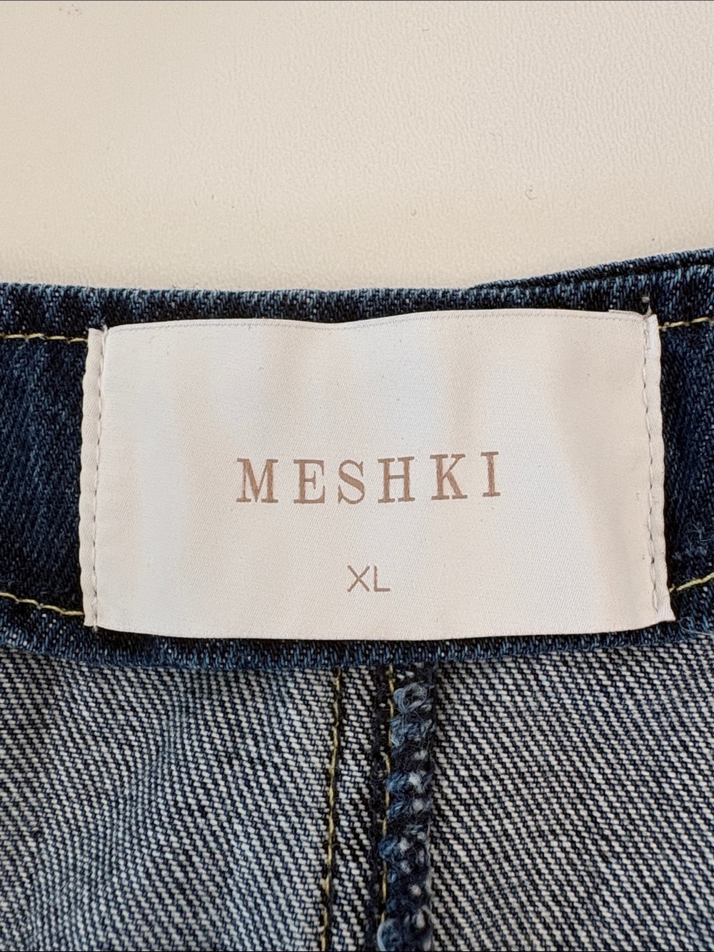 Meshki Abel Denim Button Up Top Vest in Blue Western Casual Rodeo Boho Size 10 - Picture 2 of 9